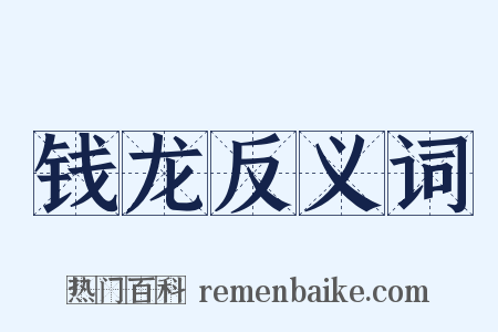 钱龙反义词是什么意思的图片